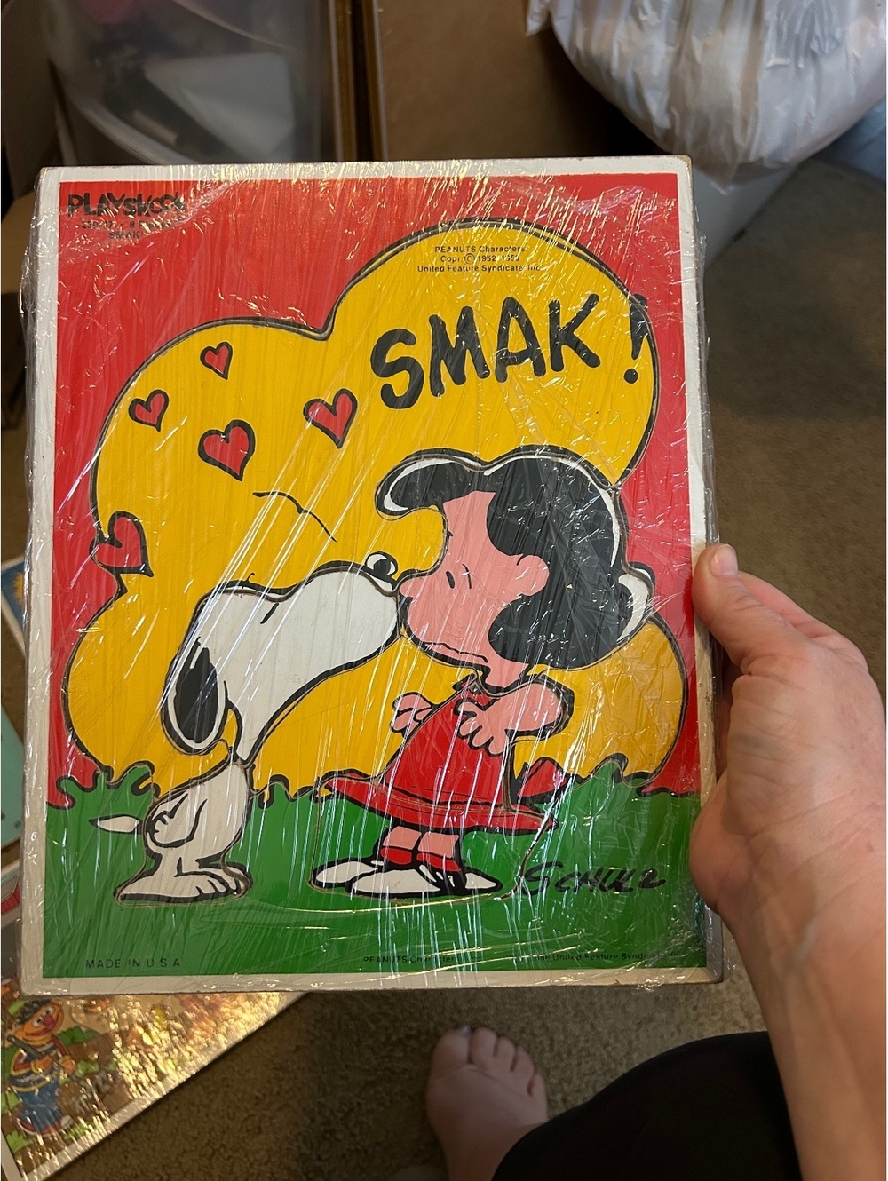 Playskool Peanuts vintage wood puzzle